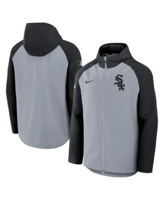 Мужская серо-черная куртка Nike Chicago White Sox Authentic Collection Raglan Performance на полной молнии от Nike