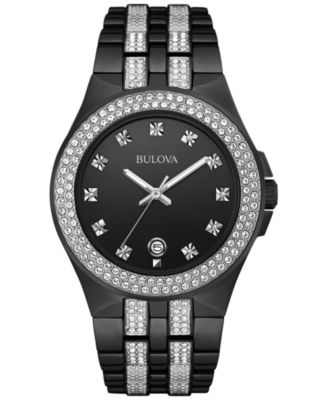 all black men's bulova watch