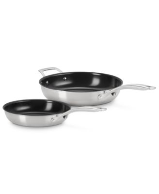 Le Creuset Essential из нержавеющей стали с антипригарным покрытием, 2 шт. Набор сковородок для жарки