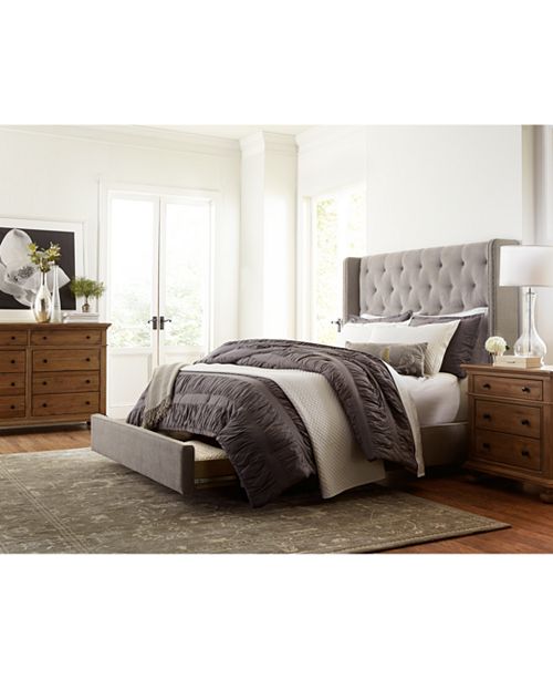 Furniture Rosalind Upholstered Storage Platform Bedroom Furniture Collection Reviews Furniture Macy S