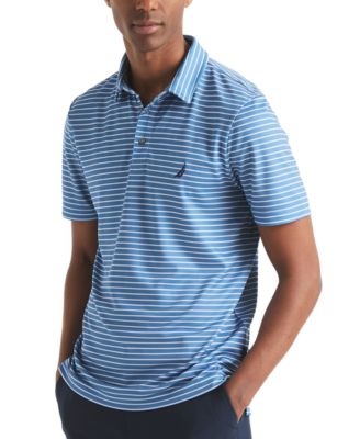 Мужская влагоотталкивающая рубашка-поло для гольфа классического покроя в полоску Performance