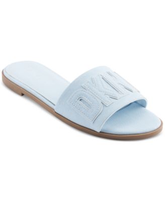 Женские босоножки-слипоны на плоской подошве Willow Slide от DKNY, синие