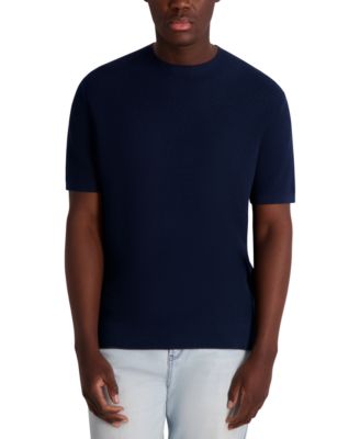 Мужская футболка в полоску с фактурой от KARL LAGERFELD PARIS