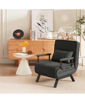 Streamdale 1 предмет, Тканевый трансформер 5 в 1, Спальное место, Диван-кресло для взрослых, черный