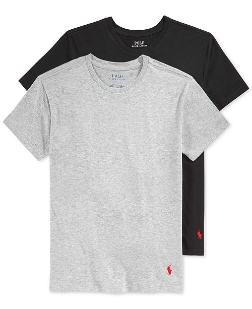 Polo Ralph Lauren Big Boys 2 Pk Crew Neck Undershirts Reviews Shirts Tops Kids Macy S