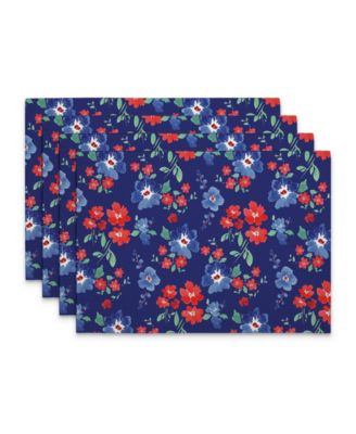 Салфетки из ткани CounterArt Freedom Flowers Premier, набор из 4 штук