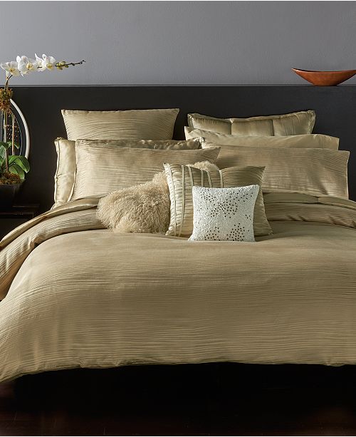 Donna Karan Home Reflection Gold Dust Bedding Collection Reviews Bedding Collections Bed Bath Macy S