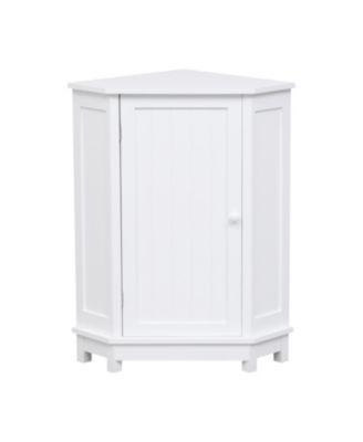 Угловой шкафчик для ванной комнаты sumyeg 31.4"H Triangle, Регулируемая полка, Современный шкаф для хранения из МДФ