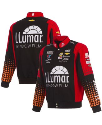 Мужская черно-красная форменная куртка JH Design Chase Elliott Llumar из саржи на застежке multi