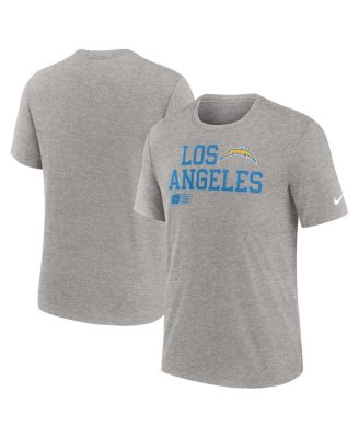 Мужская трехслойная футболка Nike Heather Grey Los Angeles Chargers Overlap Lockup Tri-Blend от Nike