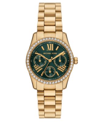 Многофункциональные женские часы Michael Kors Lexington Lux золотистого цвета из нержавеющей стали, 34 мм