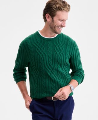 Мужской свитер с круглым вырезом из смешанной вязки Club Room, эксклюзивный от Macy's