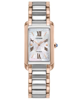 Классические женские часы Citizen Bianca с двухцветным браслетом из нержавеющей стали, 32,4 мм