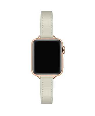 Ремешок для Apple Watch Posh Tech Carmen кожа под крокодил, кремовый