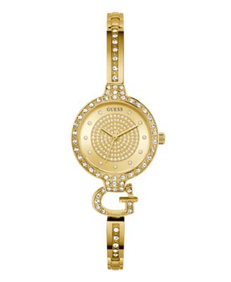 Женские аналоговые часы GUESS золотого оттенка, 28-миллиметровое золото