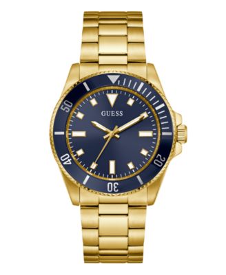 Мужские аналоговые часы GUESS золотого цвета, 41 мм