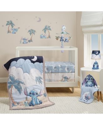 Комплект постельного белья для детской кроватки Bedtime Originals Baby Disney Stitch из 3 предметов синего цвета