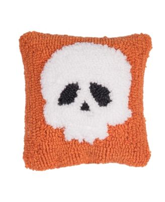 C&F Home 8" x 8 " Мини-подушка с крючком в виде черепа