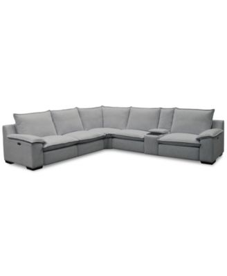 Borsi, 6 шт. Секционный, с 2 электрическими креслами и 1 консолью, эксклюзивный в Macy's