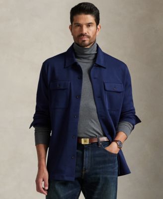 Технологичная рубашка Polo Ralph Lauren из двойного трикотажа с длинным рукавом