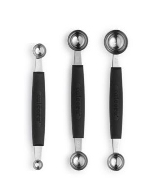 Набор для нарезки дыни Cat Cora Cutlery-Pro с двойными лезвиями из 3 предметов, Миллиметровая ручка с мягким захватом