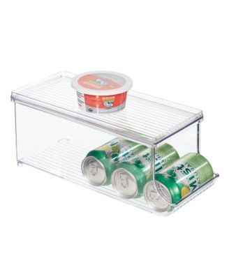 Органайзер для банок газировки IDesign с крышкой для кладовой - Прозрачный - Сделано в США