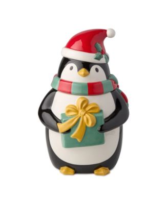 Сертифицированные Международные Рождественские Фантазии Пингвин 3-Д Банку С Печеньем 