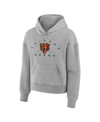 Фанатики женские вереска серый Чикаго медведи право приемником Legacy пуловер толстовка с капюшоном