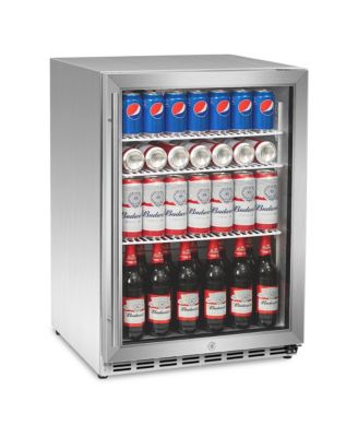 Отдельно стоящий холодильник для напитков IceJungle объемом 5,3 кубических фута на 160 банок под столешницей