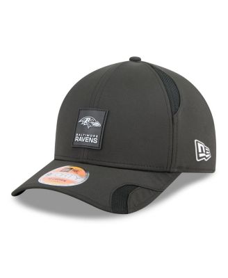 Мужская черная шляпа Baltimore Ravens 2025 Sideline M-Crown с регулируемой длиной 9 ДЮЙМОВ, новая эра.