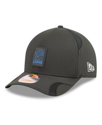 Мужская черная шляпа New Era Detroit Lions 2025 Sideline M-Crown с регулируемой длиной 945 см.
