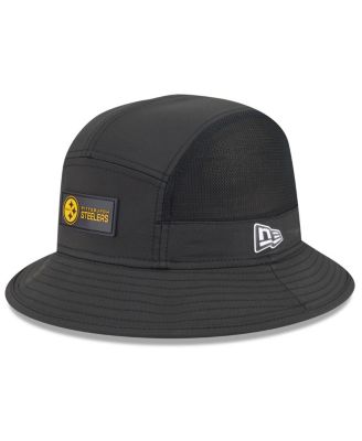 Мужская черная кепка-панама Pittsburgh Steelers 2025 от New Era Sideline