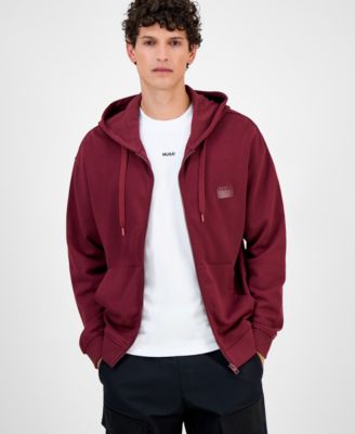 Мужская хлопковая махровая толстовка на молнии HUGO By Hugo Boss