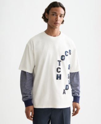 Мужская футболка SCOTCH & SODA свободного кроя с аппликацией