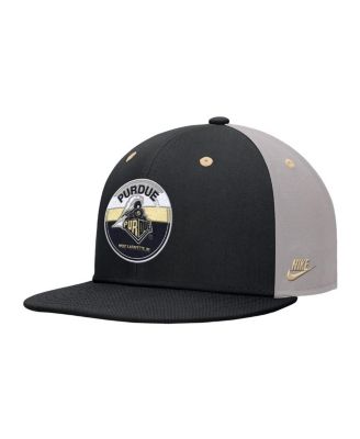 Мужская черная кепка Nike Purdue Boilermakers Vintage Patch Snapback черного цвета