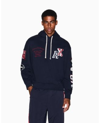 Мужская толстовка с вышивкой и несколькими значками A|X Armani Exchange
