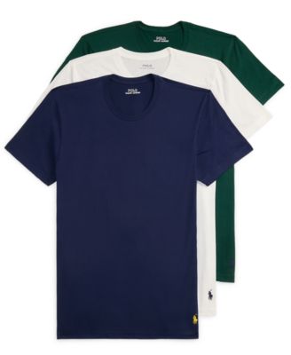 Мужская классическая футболка с круглым вырезом Polo Ralph Lauren из 3-х комплектов