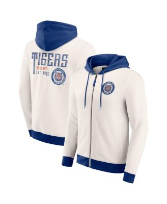 Мужская кремовая толстовка Detroit Tigers из полар-флиса с капюшоном на молнии цвета слоновой кости/кремового цвета из коллекции Darius Rucker от Fanatics.