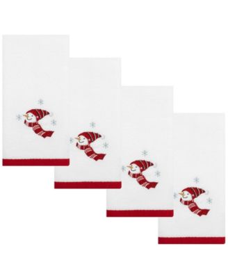 Хлопковые салфетки Avanti Holiday Cheer, 4 шт. Набор полотенец на кончиках пальцев, 18 x 11 дюймов