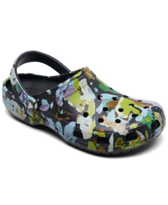 Женские классические сабо Crocs с цветочным рисунком от Finish Line black
