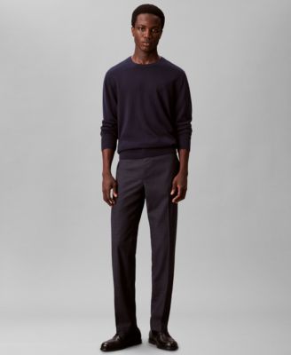 Мужские облегающие брюки в клетку от Calvin Klein