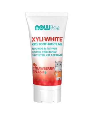 Гель-зубная паста NOW Foods XyliWhite для детей, клубничный всплеск, 3 унции, без цвета