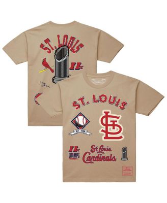 Мужская кремовая футболка Mitchell & Ness St. Louis Cardinals Legacy Defined