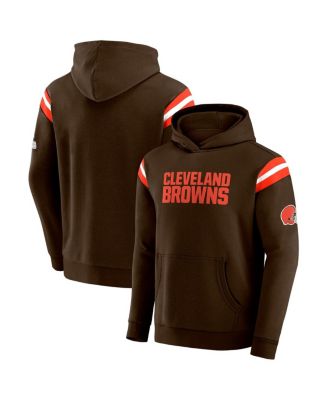 Коллекция Дариус Ракер фанатики мужские коричневые Кливленд Браунс футбольный постирала пуловер толстовка с капюшоном