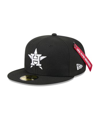 Мужская черная приталенная шляпа New Era x Alpha Industries Houston Astros 59 размера 