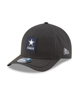 Новая мужская шляпа Dallas Cowboys 2025 Sideline Cold Weather 9FORTY с регулируемой головкой M-Crown от New Era Men's Charcoal.
