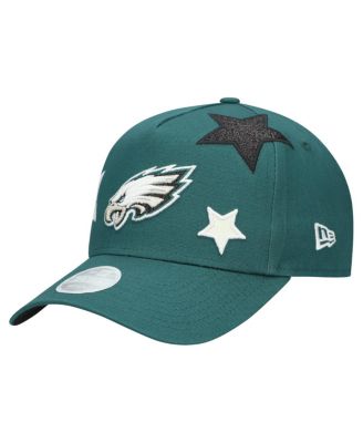 Женская темно-зеленая шляпа Philadelphia Eagles Stardom A-образной формы с регулируемой длиной 9 футов и 12 дюймов от New Era, зеленая
