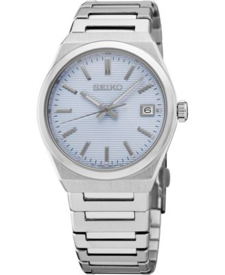 Серебряные часы-браслет Seiko Men's Essentials из нержавеющей стали, 38,9 мм
