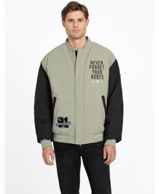 Мужская университетская куртка-бомбер GUESS обычного покроя от GUESS