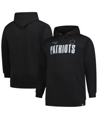 Мужская черная толстовка с капюшоном Fanatics New England Patriots Big Tall Chip Shot